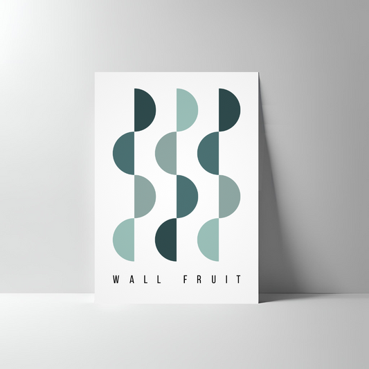 HALF-CIRCLE CHAIN ABSTRACT POSTER