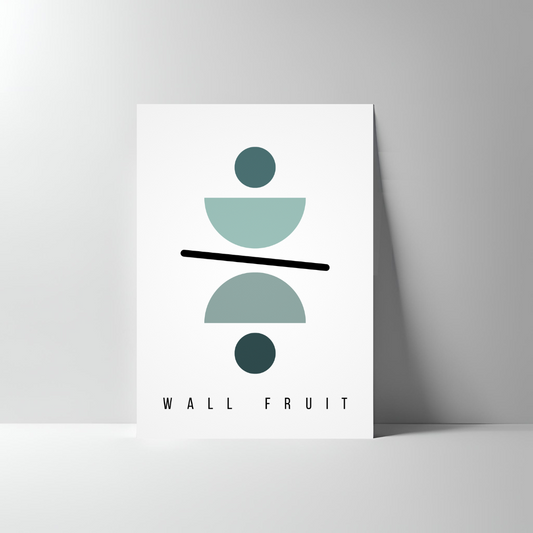 DIVIDED HALF-CIRCLE ABSTRACT POSTER