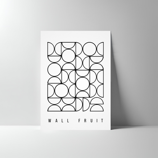 HOLLOW HALF CIRCLE ABSTRACT POSTER