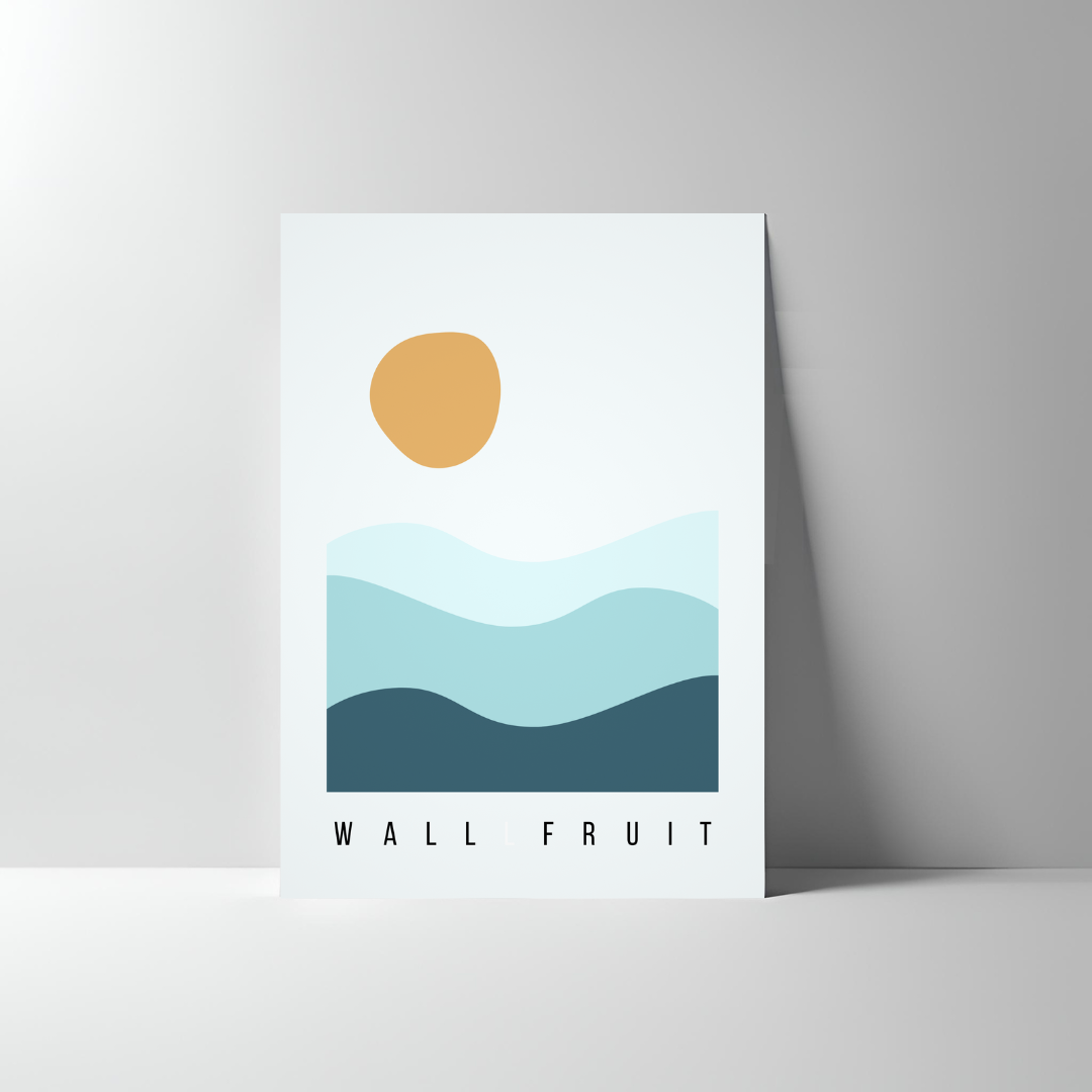 SIMPLE ABSTRACT SEA POSTER