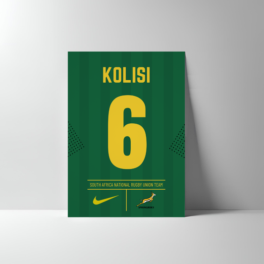 SPRINGBOK SHIRT POSTER