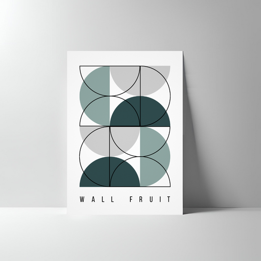 HALF-CIRCLE COMBO ABSTRACT POSTER