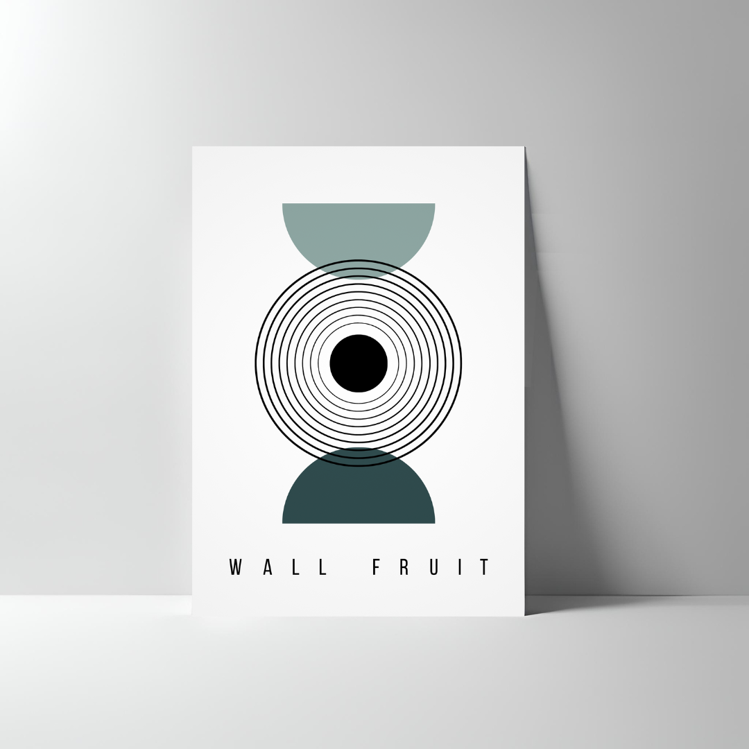 MODERN HALF-CIRCLE ABSTRACT POSTER