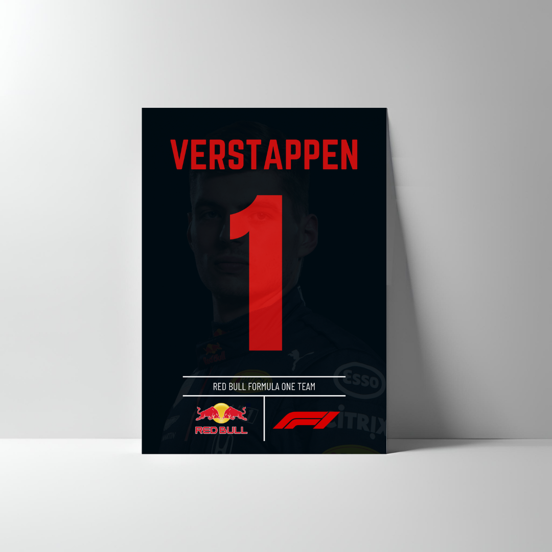 MAX VERSTAPPEN F1 POSTER