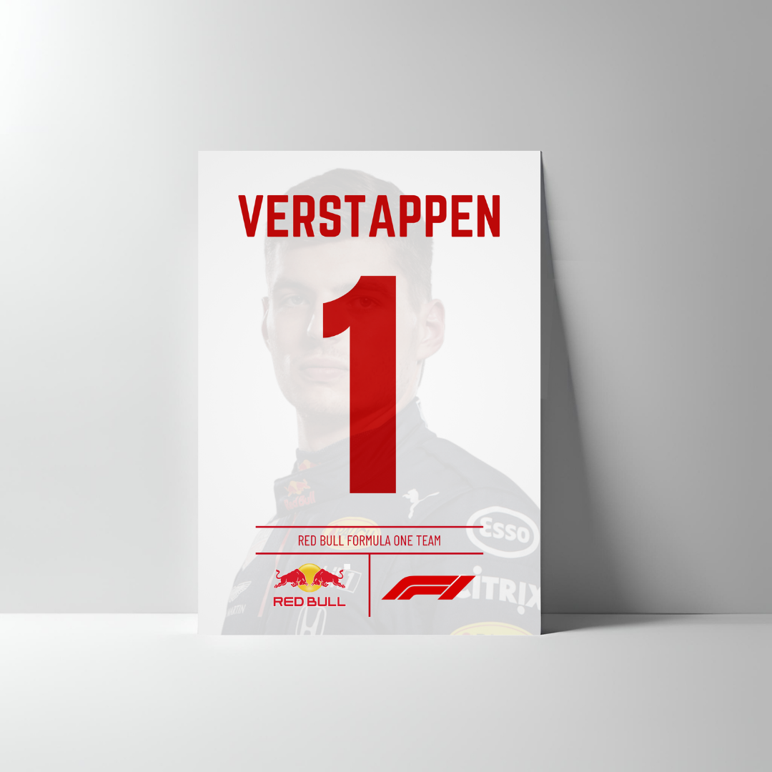 MAX VERSTAPPEN F1 POSTER