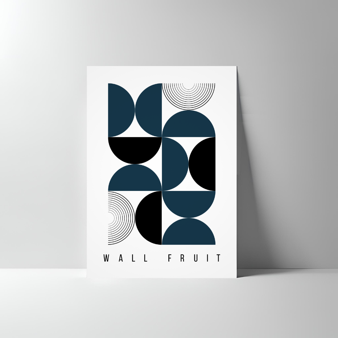 HALF-CIRCLE MIX ABSTRACT POSTER