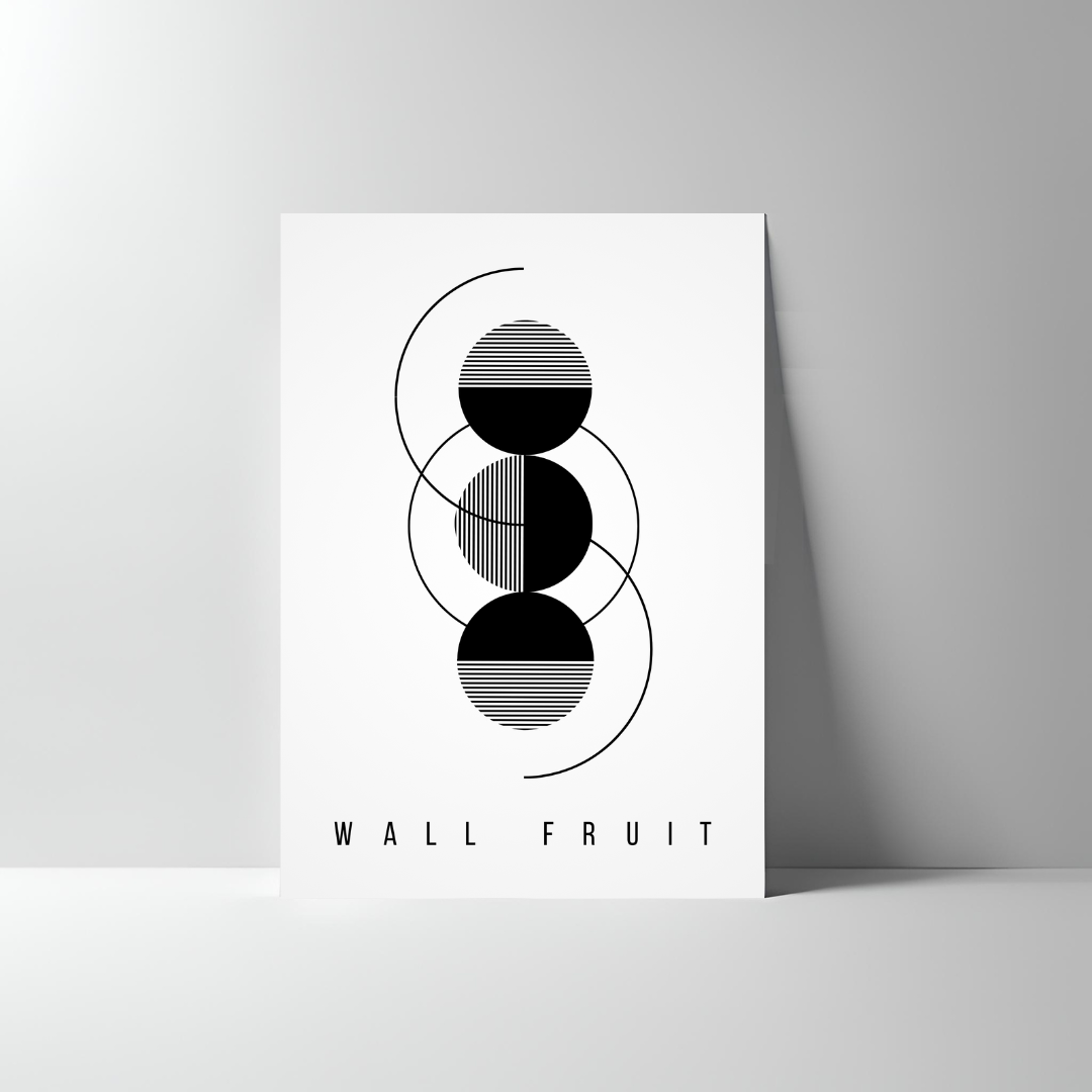 HALF-CIRCLE CURVED LINE ABSTRACT POSTER