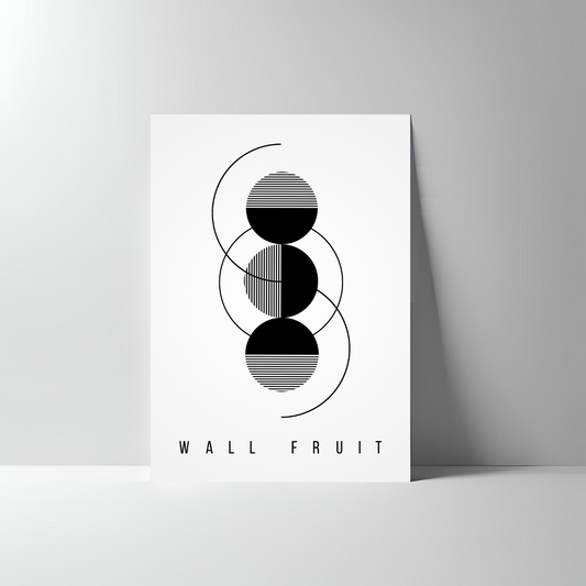 HALF-CIRCLE CURVED LINE ABSTRACT POSTER