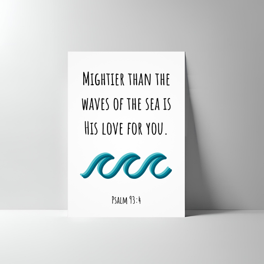 MIGHTIER THAN THE OCEAN POSTER