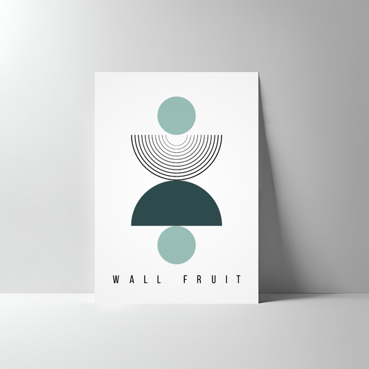 HALF & FULL CIRCLE ABSTRACT POSTER